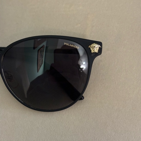 Black & Gold Versace Sunglasses - Picture 8 of 14